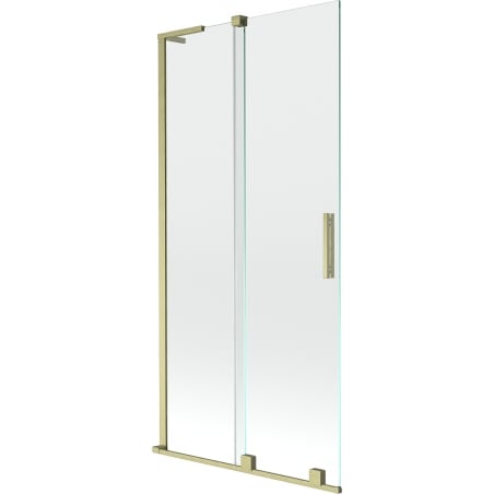 Mexen Velar L paravan de baie cu 2 uși glisante 90 x 150 cm, transparent, auriu periat - 896-090-003-01-55