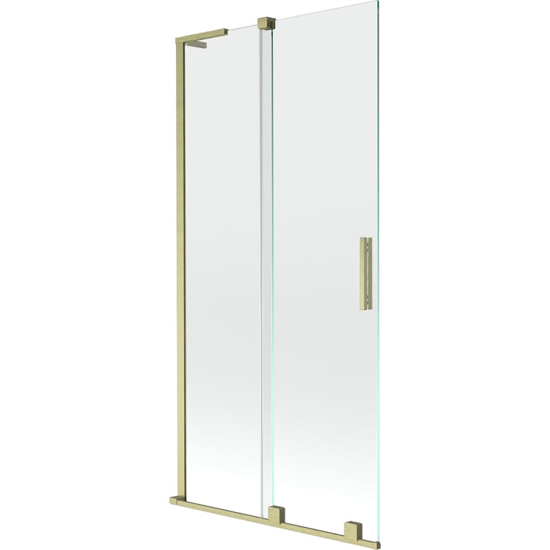 Mexen Velar L paravan cadă 2-canate glisante 95 x 150 cm, transparent, auriu șlefuit - 896-095-003-01-55
