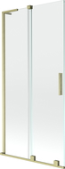 Mexen Velar L paravan cadă 2-canate glisante 95 x 150 cm, transparent, auriu șlefuit - 896-095-003-01-55