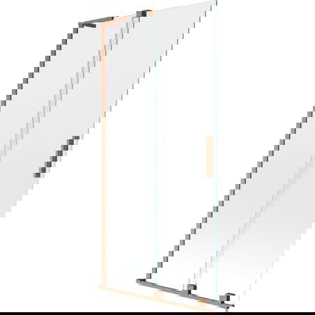 Mexen Velar L paravan de duș cu 2 uși glisante 95 x 150 cm, transparent, cupru periat - 896-095-003-01-65