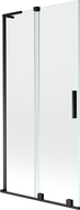 Mexen Velar L paravan de baie cu 2 uși glisante 95 x 150 cm, transparent, negru - 896-095-003-01-70