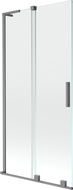 Mexen Velar L paravan de baie cu 2 aripi glisante 95 x 150 cm, transparent, gun metal - 896-095-003-01-95
