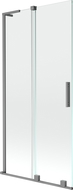 Mexen Velar L paravan de cadă 2-pleoape glisant 95 x 150 cm, transparent, gun metal - 896-095-003-01-95