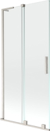 Mexen Velar L paravan pentru cadă cu 2 uși culisante 95 x 150 cm, transparent, nichel periat - 896-095-003-01-97
