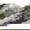 Mexen Elias chiuvetă de granit cu un compartiment, cu picurător și baterie de bucătărie Flora, Gri - 6511-71-670401-57-G