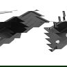 Mexen Elias chiuvetă de granit 1-cameră cu scurgător și baterie de bucătărie Flora, metal negru/argintiu - 6511-73-670401-00