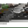 Mexen Elias chiuvetă de granit 1-cameră cu scurgător și baterie de bucătărie Flora, metal negru/argintiu - 6511-73-670401-00