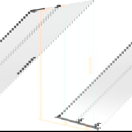 Mexen Velar L paravan de cadă cu 2 canaturi glisante 100 x 150 cm, transparent, aur roz - 896-100-003-01-60
