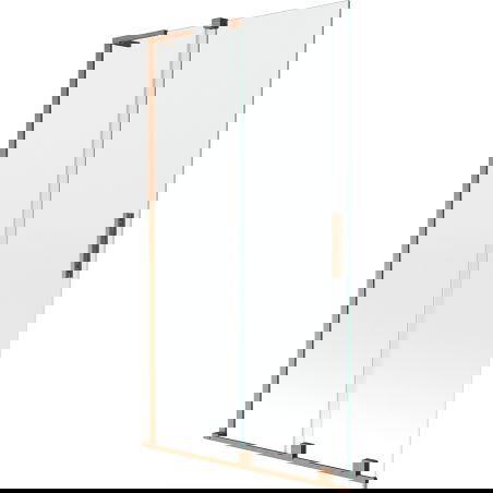 Mexen Velar L panou de duș pentru cadă cu 2 aripi glisant 100 x 150 cm, transparent, cupru periat - 896-100-003-01-65