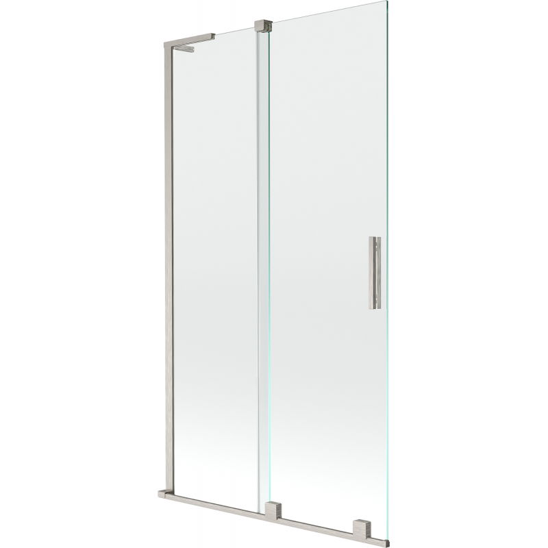 Mexen Velar L paravan cadă cu 2 panouri glisante 100 x 150 cm, transparent, nichel periat - 896-100-003-01-97