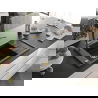 Mexen Elias chiuvetă de granit cu un compartiment, cu picurător și baterie de bucătărie Flora, Neagră - 6511-77-670401-57-G