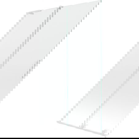 Mexen Velar L panou de cadă 2 uși glisante 110 x 150 cm, transparent, alb - 896-110-003-01-20
