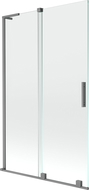 Mexen Velar L paravan cadă de baie extensibil cu 2 uși 110 x 150 cm, transparent, gun metal - 896-110-003-01-95