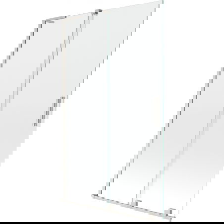 Mexen Velar L paravan de cadă cu 2 aripi glisante 110 x 150 cm, transparent, nichel periat - 896-110-003-01-97
