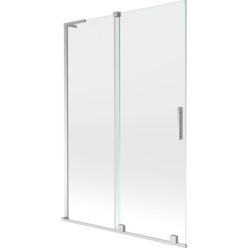 Mexen Velar L kétszárnyú toló zuhanykabin 120 x 150 cm, átlátszó, króm - 896-120-003-01-01