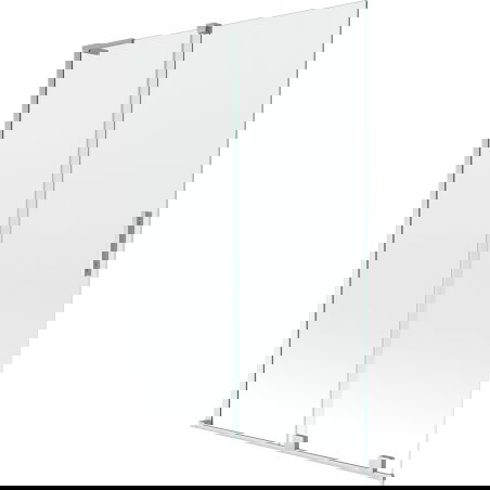 Mexen Velar L kétszárnyú eltolható kádparaván 120 x 150 cm, átlátszó, króm - 896-120-003-01-01