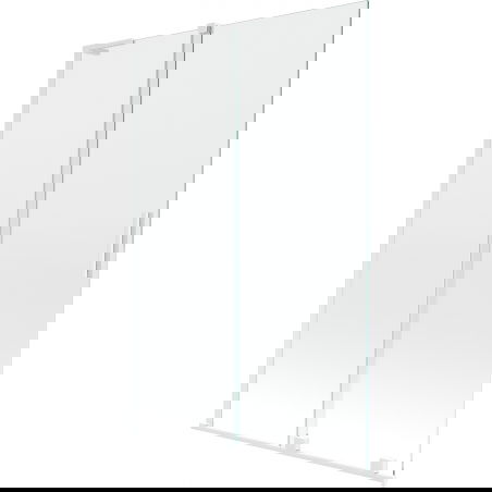 Paravan cadă Mexen Velar L, pliabil, 2 panouri glisante, 120 x 150 cm, transparent, alb - 896-120-003-01-20