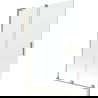 Mexen Velar L paravan cadă 2-panouri glisante 120 x 150 cm, transparent, auriu - 896-120-003-01-50