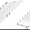 Mexen Velar L paravan de baie cu 2 uși glisante 120 x 150 cm, transparent, aur roz - 896-120-003-01-60