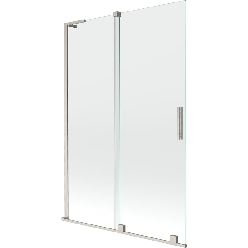 Paravan cadă Mexen Velar L, 2 canaturi, glisant, 120 x 150 cm, transparent, nichel periat - 896-120-003-01-97