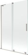 Paravan cadă Mexen Velar L, 2 canaturi, glisant, 120 x 150 cm, transparent, nichel periat - 896-120-003-01-97