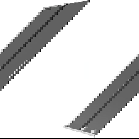 Mexen Velar L paravan cadă cu 2 uși culisante 70 x 150 cm, grafit, crom - 896-070-003-41-01