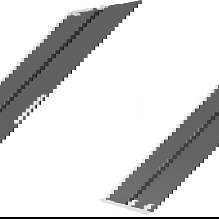 Paravan cadă Mexen Velar L extensibil, 2 canaturi, 70 x 150 cm, grafit, alb - 896-070-003-41-20