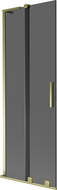 Mexen Velar L paravan cadă 2 uși glisante 70 x 150 cm, grafit, auriu - 896-070-003-41-50