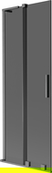 Mexen Velar L paravan de cadă cu 2 aripi glisant 70 x 150 cm, grafit, gri armat periat - 896-070-003-41-66