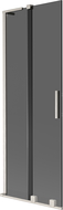 Mexen Velar L paravan cadă, 2-panouri glisante 70 x 150 cm, grafit, nichel periat - 896-070-003-41-97