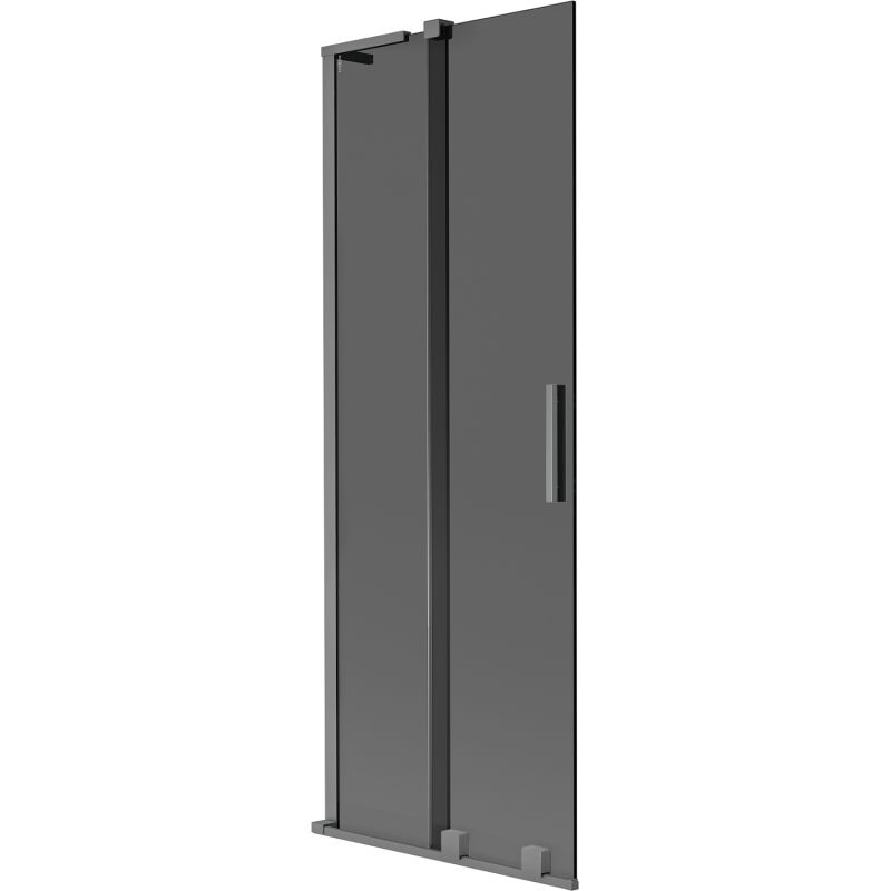 Mexen Velar L paravan de baie cu 2 aripi glisante 75 x 150 cm, grafit, metal pistol - 896-075-003-41-95