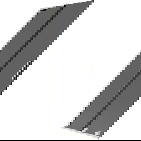 Mexen Velar L paravan de cadă cu 2 uși glisante 80 x 150 cm, grafit, nichel periat - 896-080-003-41-97