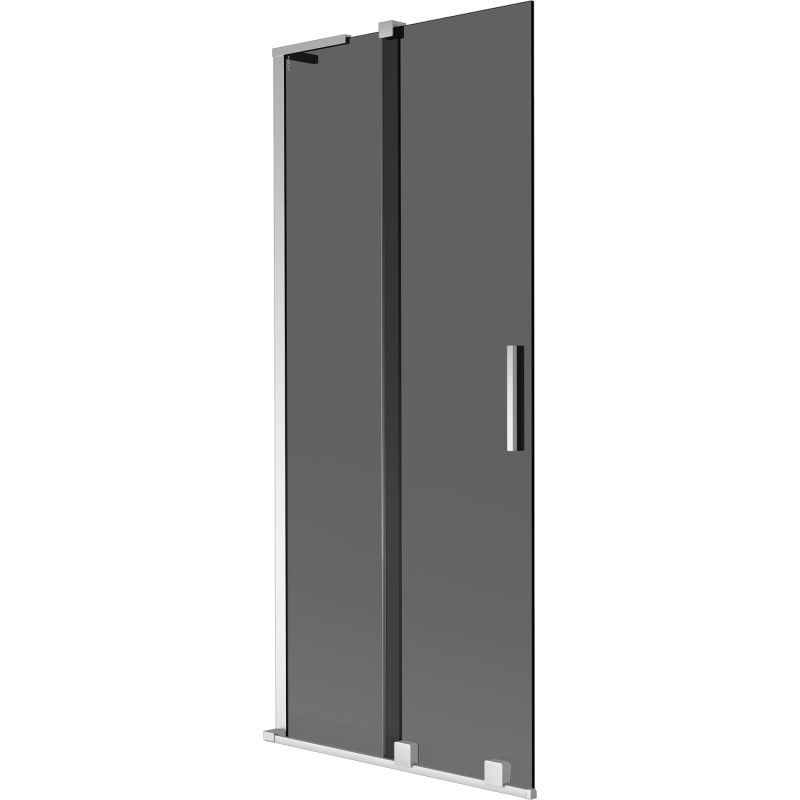 Mexen Velar L paravan cadă 2-panouri glisante 85 x 150 cm, grafit, crom - 896-085-003-41-01