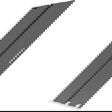 Mexen Velar L paravan de cadă cu 2 panouri glisante 85 x 150 cm, grafit, alb - 896-085-003-41-20