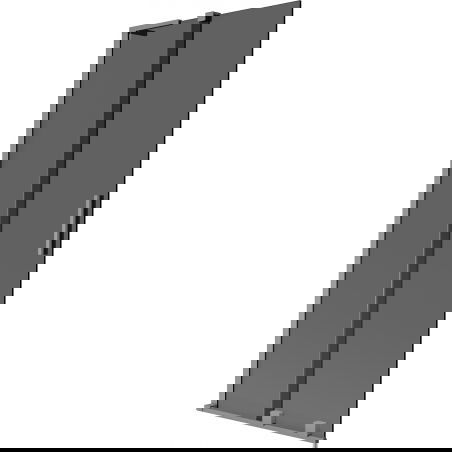 Mexen Velar L kádparaván tolóajtós, 2-szárnyú, 85 x 150 cm, grafit, gun metal - 896-085-003-41-95
