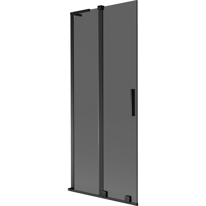 Mexen Velar L paravan cadă cu 2 uși glisante 85 x 150 cm, grafit, negru - 896-085-003-41-70