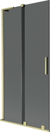 Mexen Velar L paravan cadă cu 2 aripi glisante 90 x 150 cm, grafit, auriu periat - 896-090-003-41-55