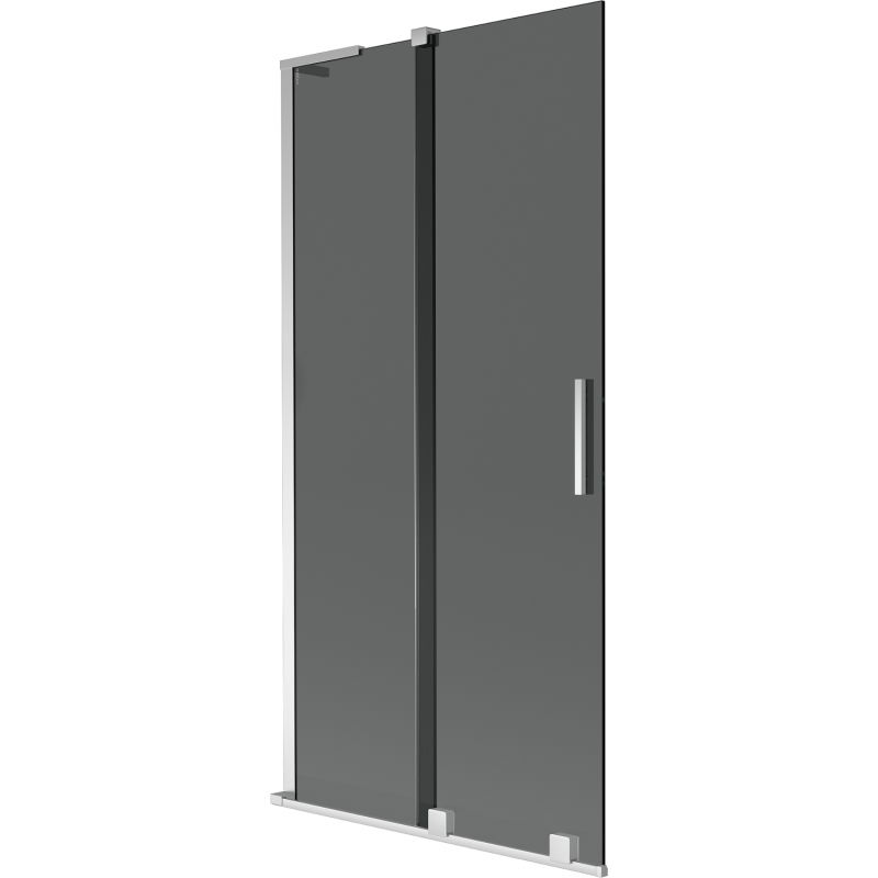 Mexen Velar L paravan de cadă, 2 uși culisante, 95 x 150 cm, grafit, crom - 896-095-003-41-01