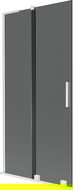 Mexen Velar L fürdőszobai toló zuhanyfal, 2 szárny, 95 x 150 cm, grafit, fehér - 896-095-003-41-20