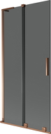 Mexen Velar L paravan cadă 2-canate culisante 95 x 150 cm, grafit, aur roz - 896-095-003-41-60