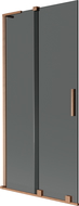 Mexen Velar L paravan de baie cu 2 panouri culisante 95 x 150 cm, grafit, cupru periat - 896-095-003-41-65