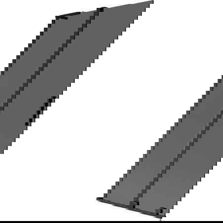 Mexen Velar L 2-paneles tolóajtó zuhanyfal 95 x 150 cm, grafit, fekete - 896-095-003-41-70