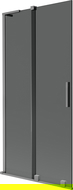 Mexen Velar L paravan cadă 2-canate glisant 95 x 150 cm, grafit, gun metal - 896-095-003-41-95