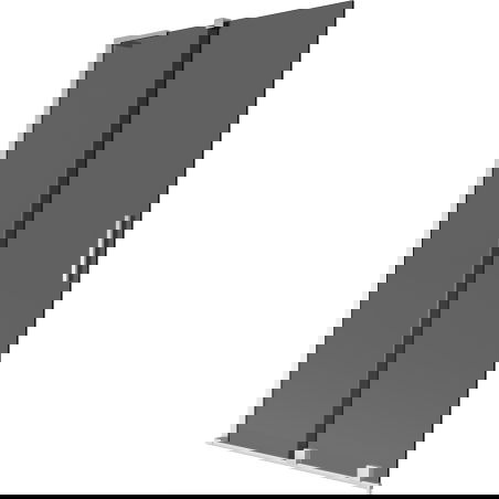 Mexen Velar L kétpaneles fürdőkád paraván, 100 x 150 cm, grafit, króm - 896-100-003-41-01