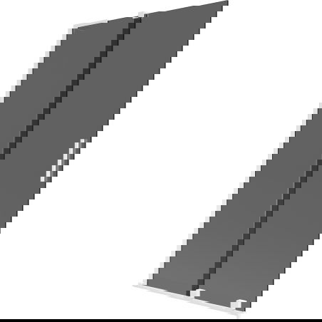 Mexen Velar L paravan de cadă cu 2 panouri glisante 100 x 150 cm, grafit, alb - 896-100-003-41-20