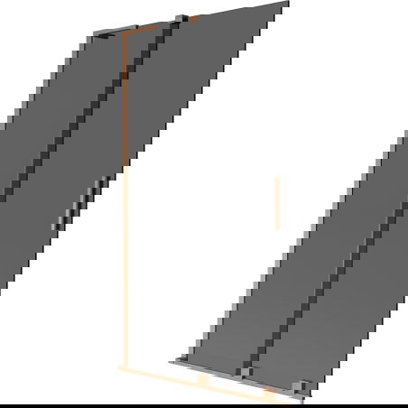 Mexen Velar L paravan de cadă 2 uși glisante 100 x 150 cm, grafit, cupru periat - 896-100-003-41-65