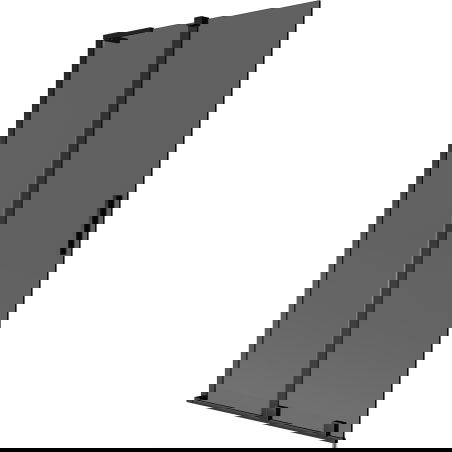 Mexen Velar L kádparaván 2-szárnyú toló 100 x 150 cm, grafit, fekete - 896-100-003-41-70