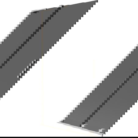 Mexen Velar L paravan cadă 2-canat glisant 100 x 150 cm, grafit, nichel periat - 896-100-003-41-97