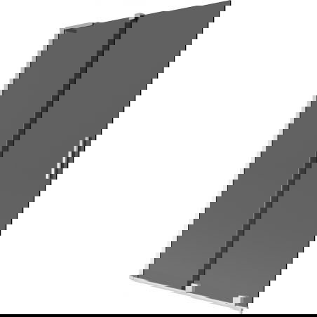 Mexen Velar L paravan cadă cu 2 uși glisante 110 x 150 cm, grafit, crom - 896-110-003-41-01