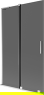 Mexen Velar L paravan cadă cu 2 uși glisante 110 x 150 cm, grafit, crom - 896-110-003-41-01
